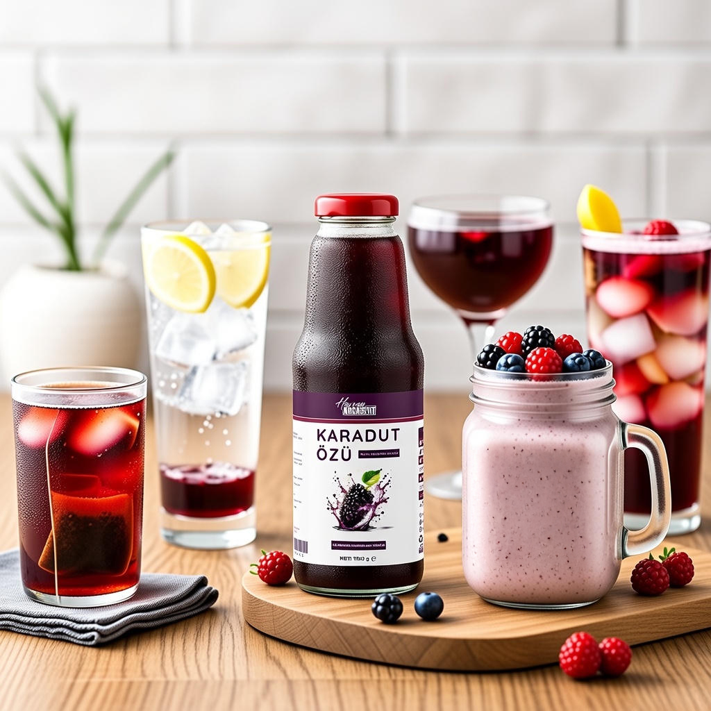 Karadut ozu ile 5 Ferah icecek