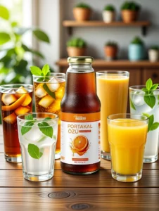 portakal ozu ile 5 Ferah icecek