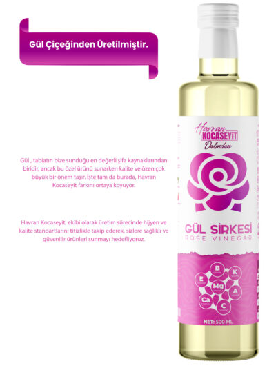 Havran Kocaseyit Gül Sirkesi 500ml